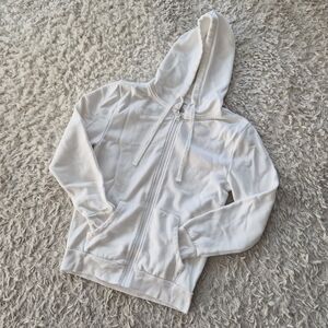Obsessive Love White Zip-Up Hoodie Sweatshirt XS